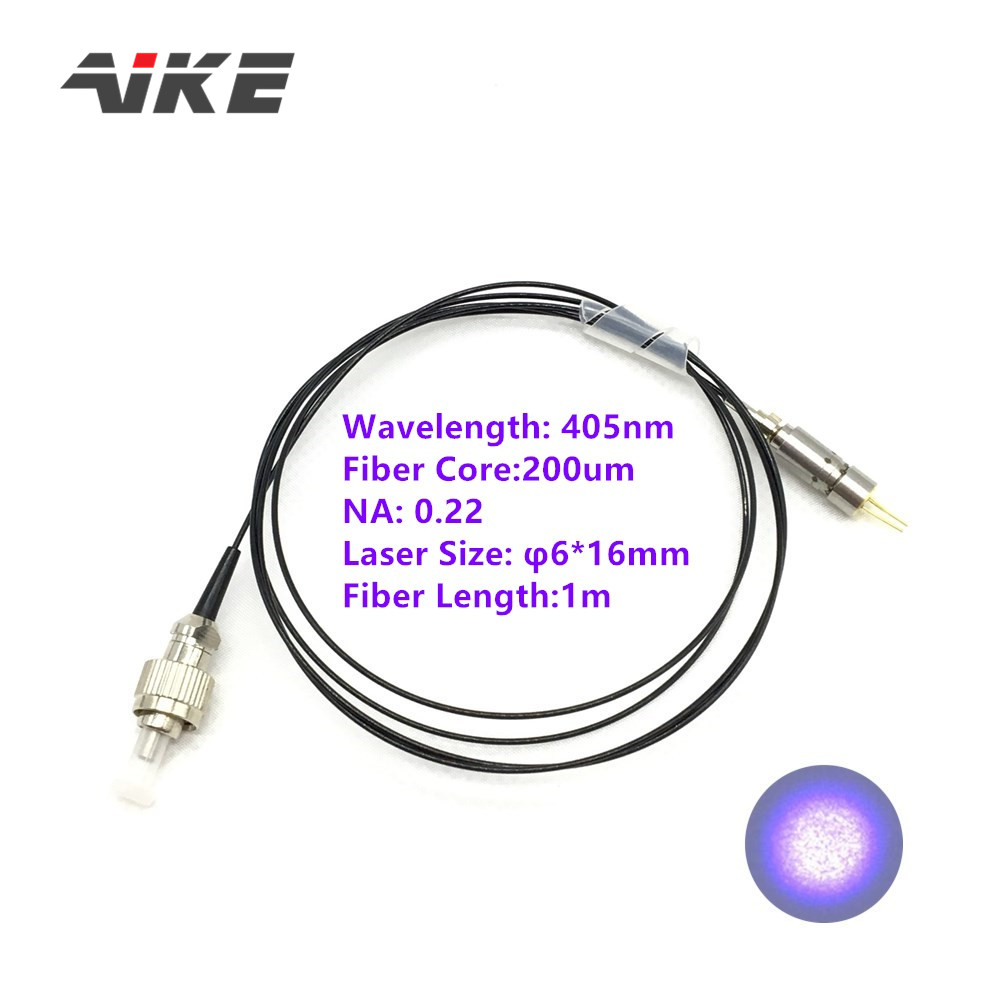 (image for) 200um Multimode 405nm 5~350mW Violet Fiber Coupled Laser